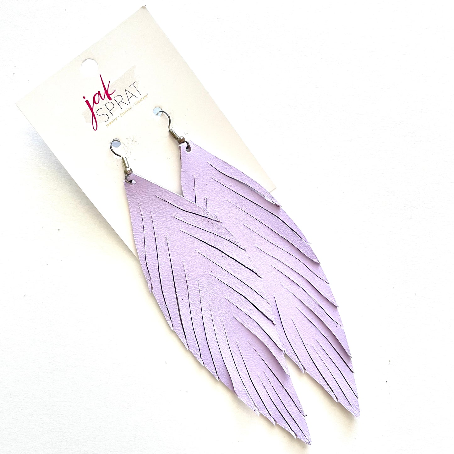 5.5" Leather Feather Shoulder Duster | LFSD57