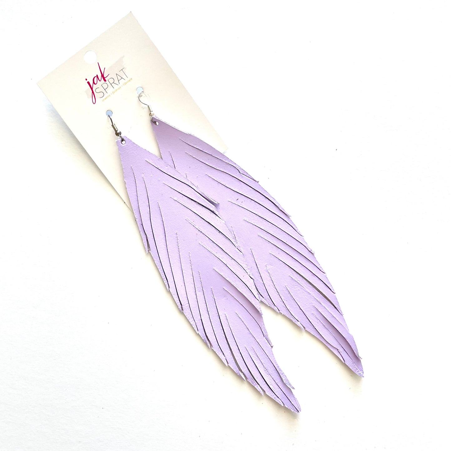 7.5" Leather Feather Shoulder Duster | LFSD77