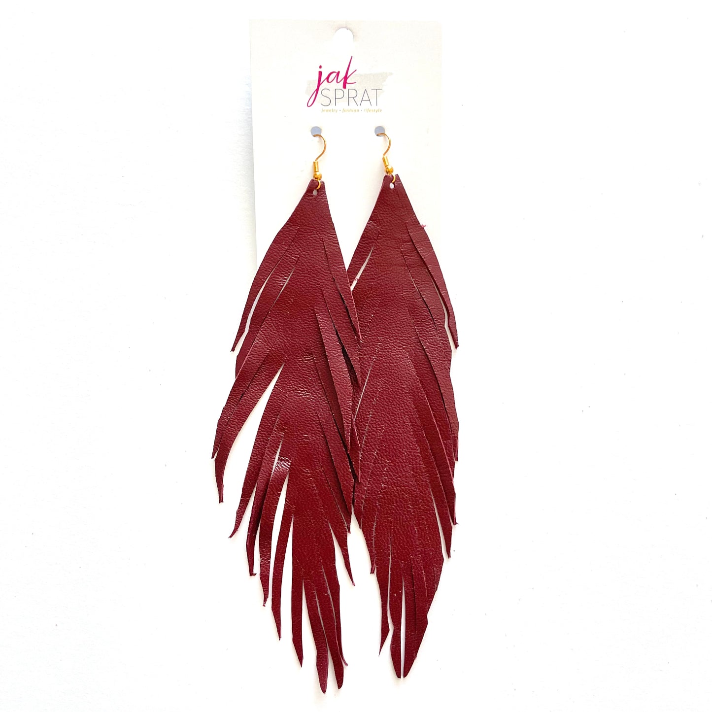 7.5" Leather Feather Shoulder Duster | LFSD718