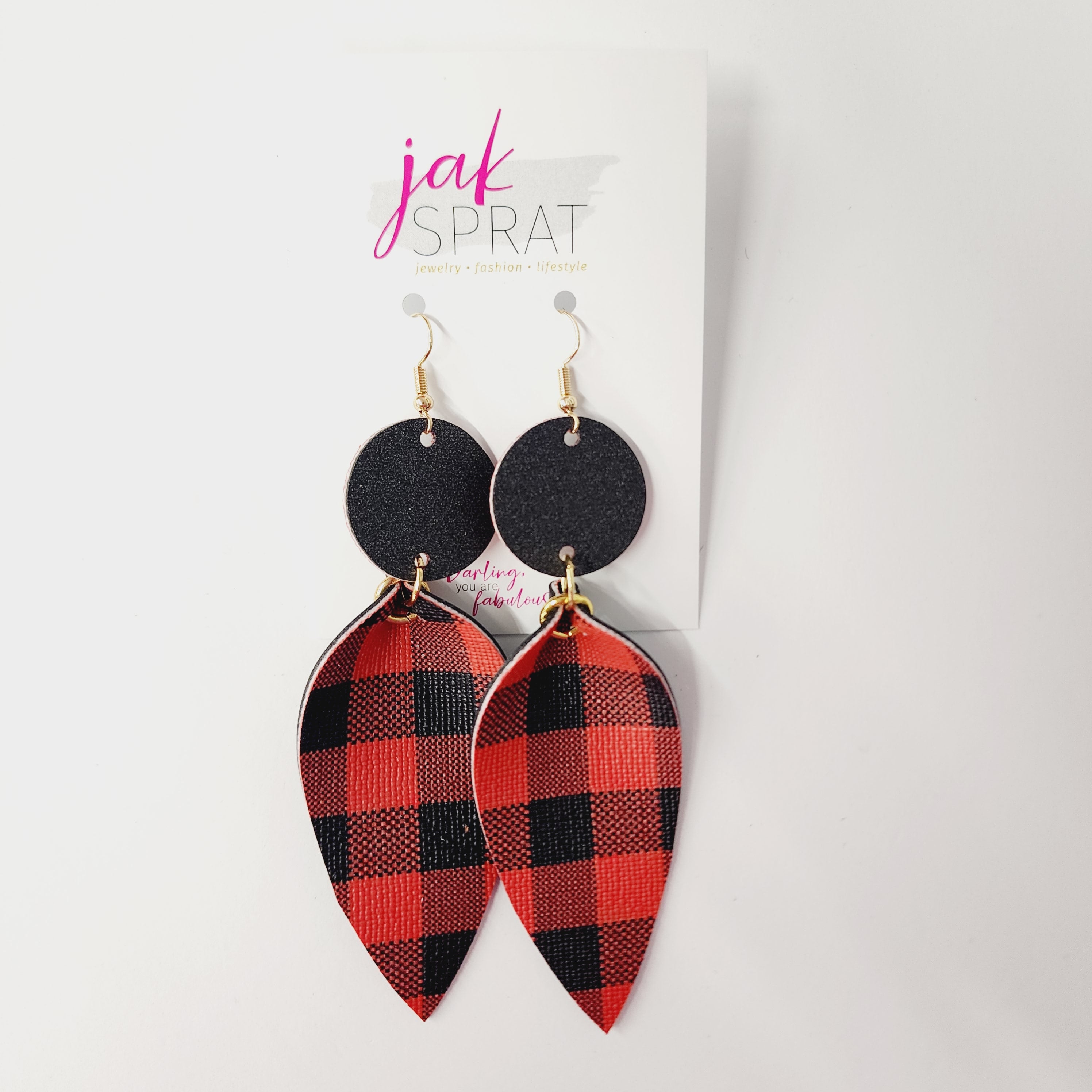 Pop of Pinched Leaf- Buffalo Plaid- KDD22 #23