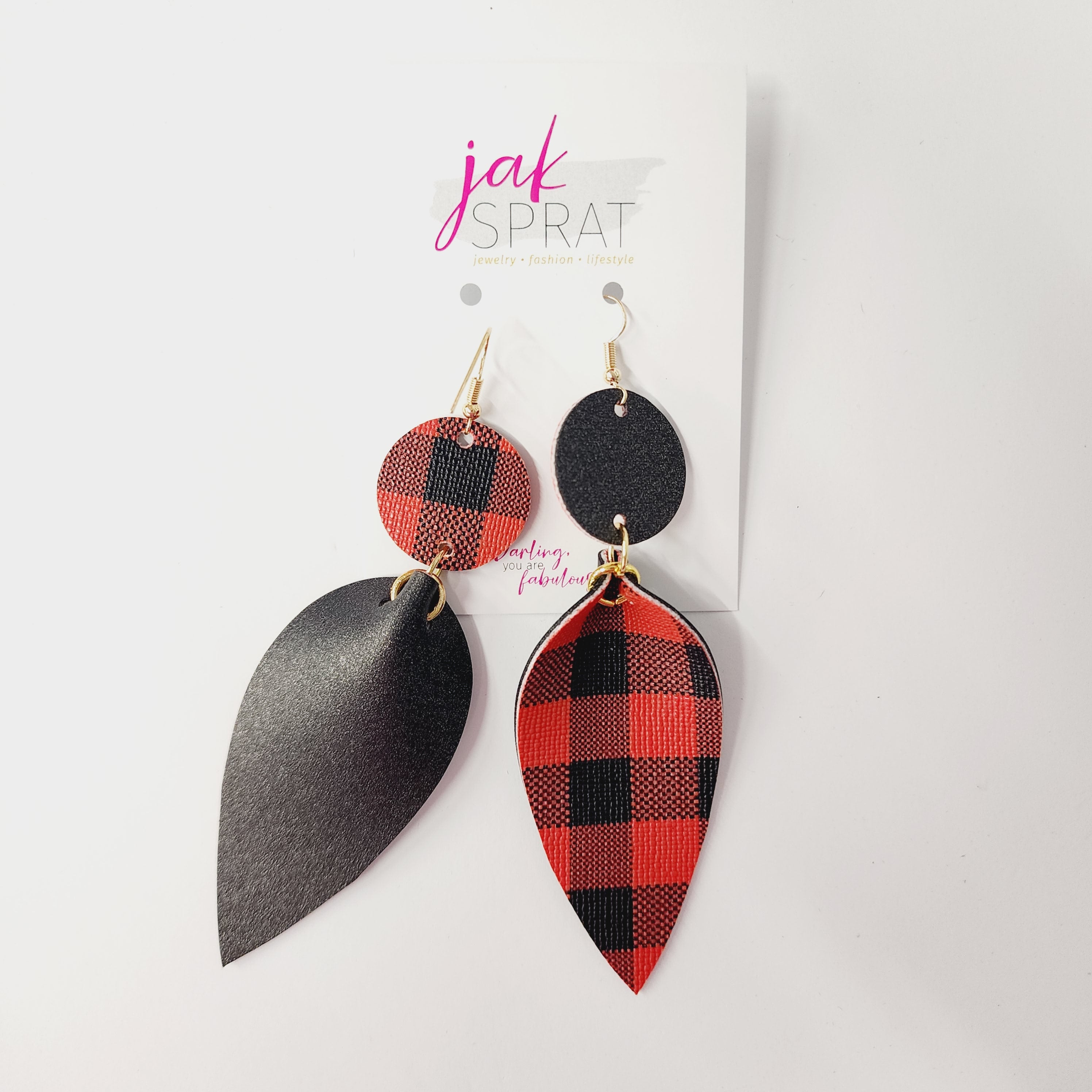 Pop of Pinched Leaf- Buffalo Plaid- KDD22 #23