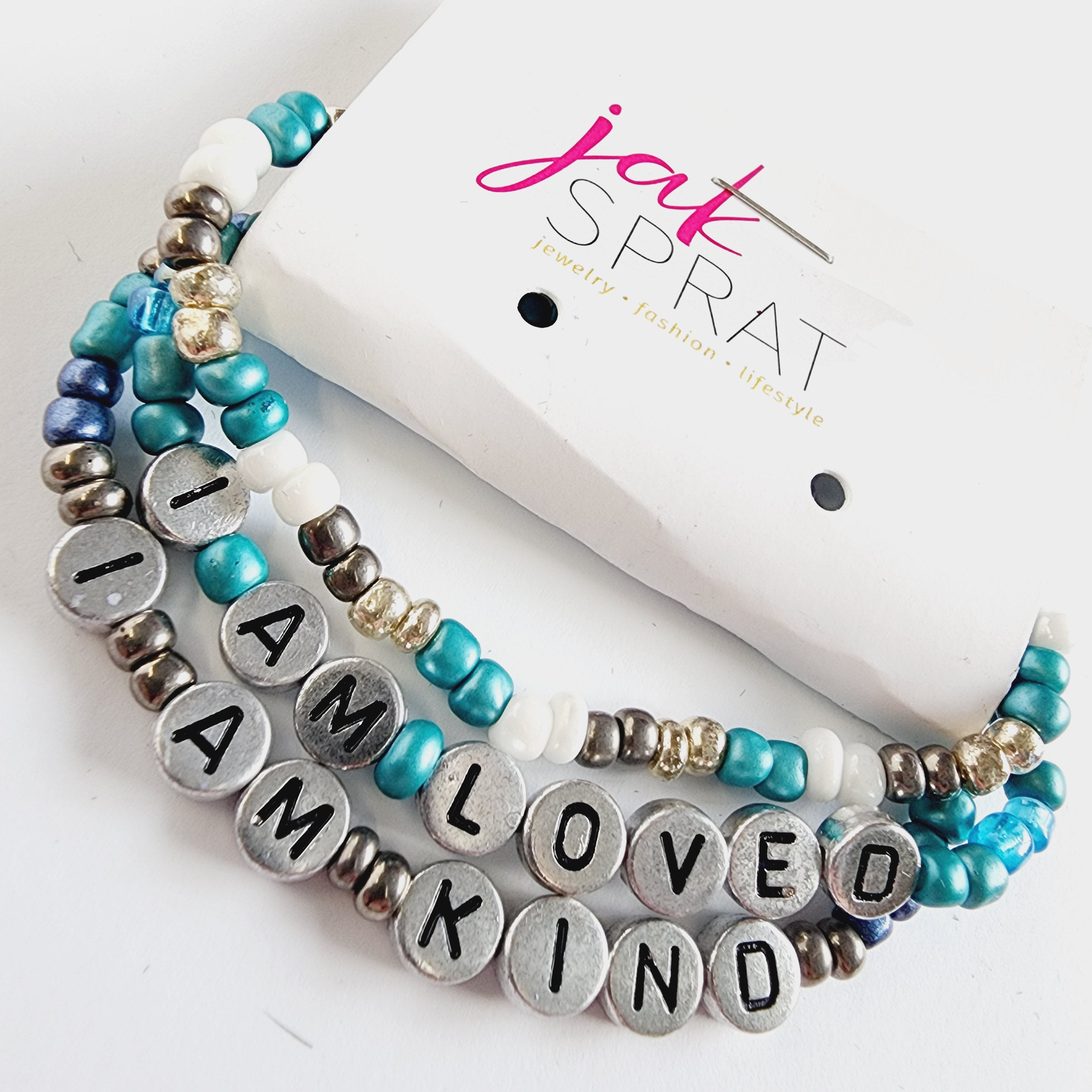 Bracelets | I am loved I am kind SIZE MEDIUM | KQ22A #35