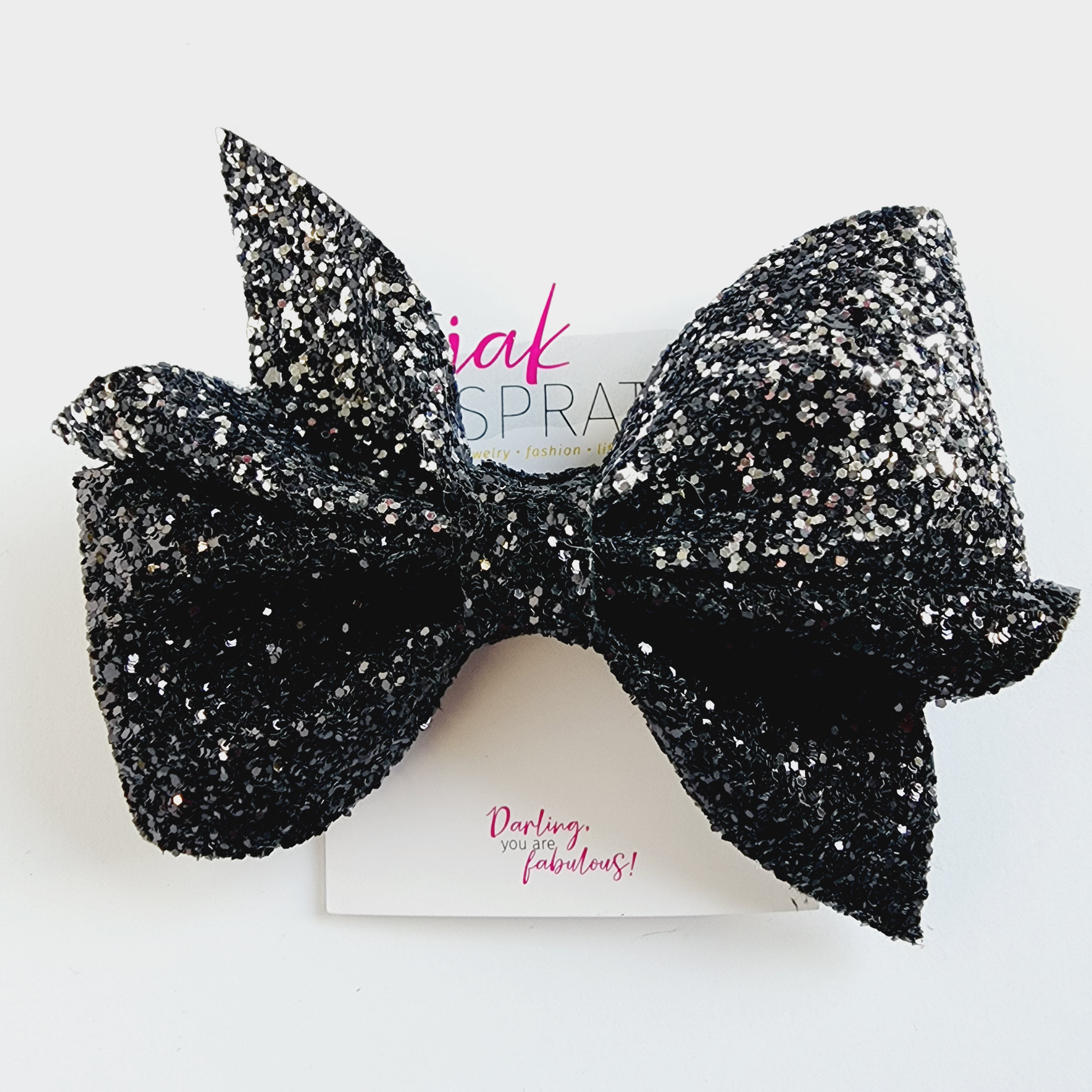 Bow | Black Sparkle |  KQ22A #12