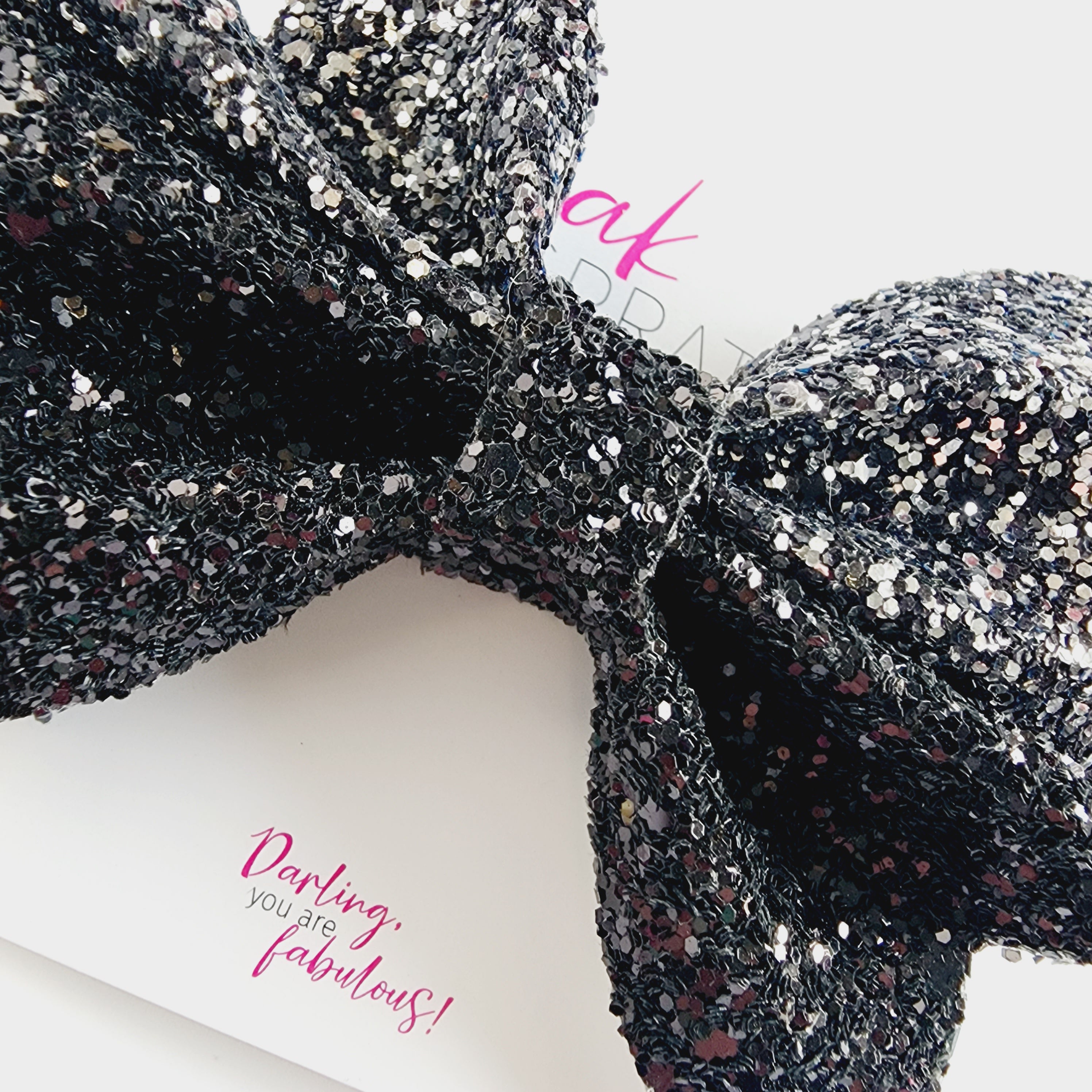 Bow | Black Sparkle |  KQ22A #12