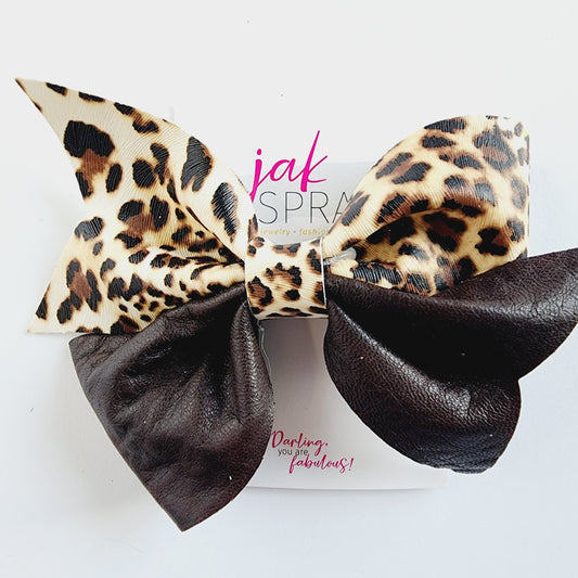 Bow | Black Leather & Leo |  KQ22A #14