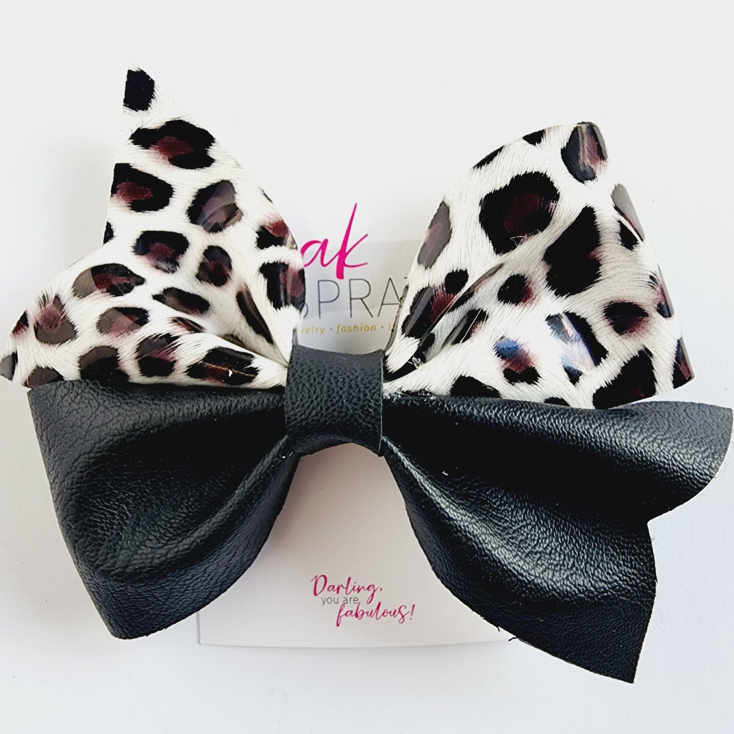 Bow | Black Leather & Leo |  KQ22A #6