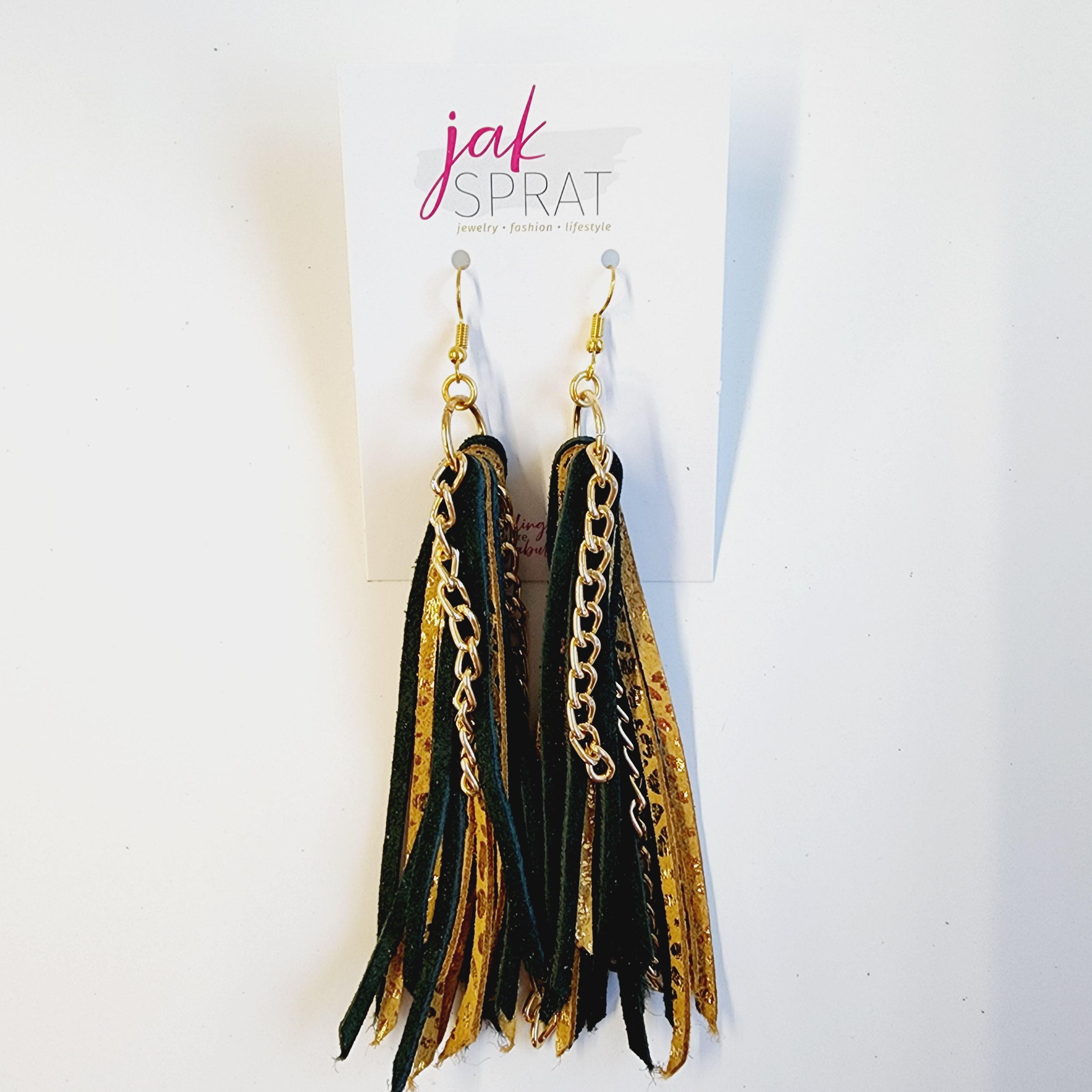 YAY! Sports - Team Earrings | Green & Yellow